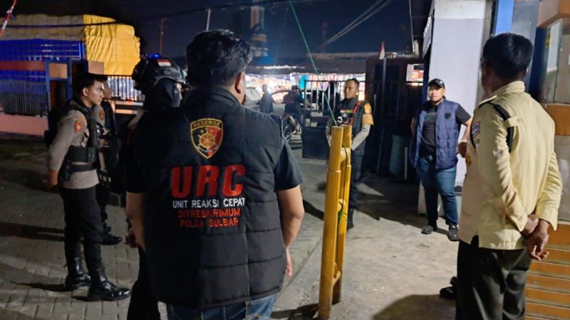 Patroli Intensif URC Polda Sulbar, Pastikan Wilayah Mamuju Aman di Malam Hari