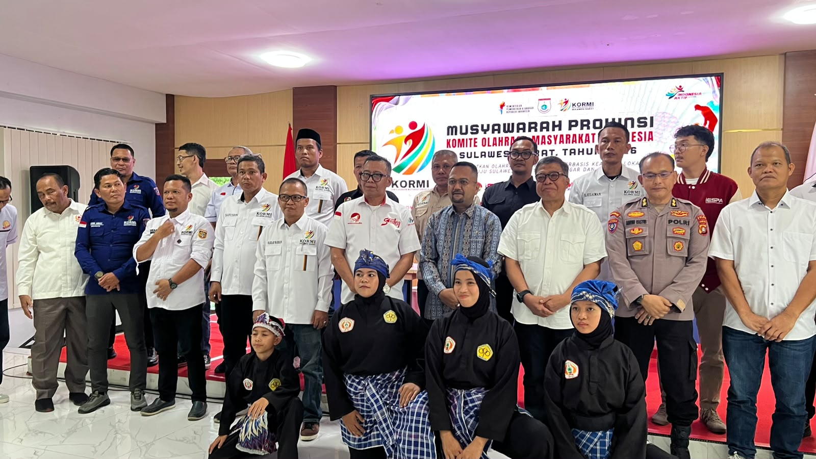 Hadiri Musprov KORMI, Polda Sulbar Tegaskan Komitmen Dukung Kemajuan Olahraga
