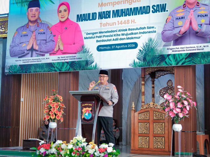 Pesan Kapolda Sulbar saat Maulid Nabi: Teladani Akhlak Mulia, Raih Syafaat dan Perbaiki Kinerja