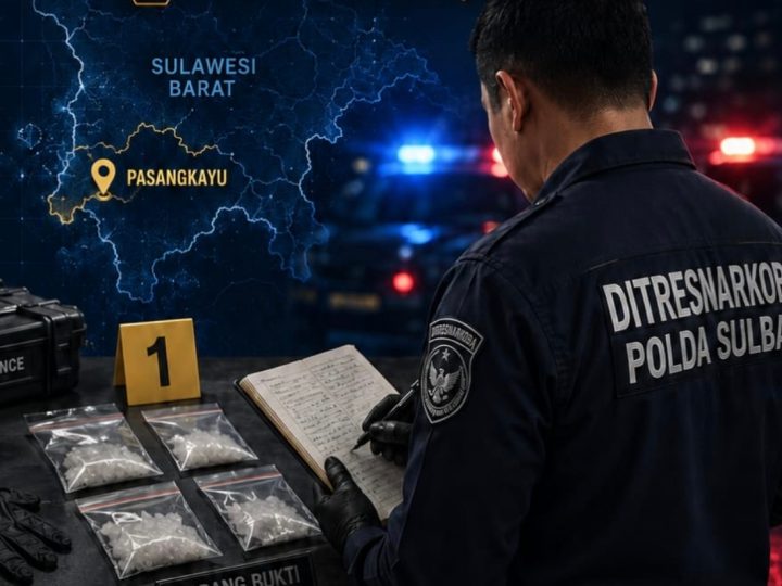 Peredaran Sabu di Pasangkayu Dibongkar, Distresnarkoba Polda Sulbar Amankan Dua Tersangka
