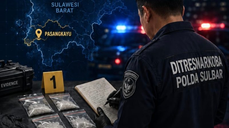Peredaran Sabu di Pasangkayu Dibongkar, Distresnarkoba Polda Sulbar Amankan Dua Tersangka