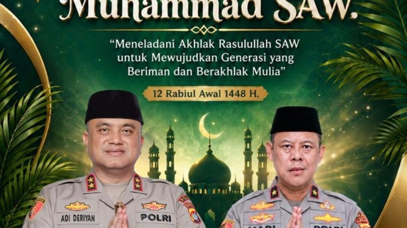 Maulid Nabi Jadi Momentum Kapolda Sulbar Ajak Generasi Muda Rawat Kamtibmas