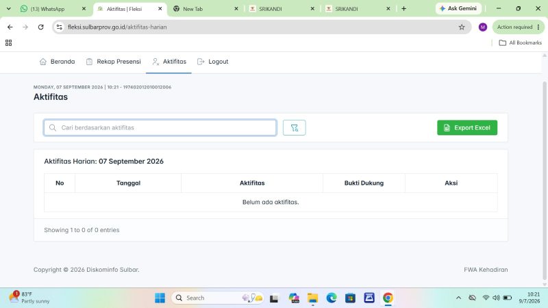 Tindak Lanjut SE WFH ASN, DiskominfoSS Dorong Optimalisasi Presensi Digital di Setiap OPD