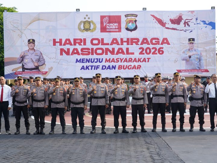 Peringati HAORNAS, Wakapolda Sulbar Tekankan Kebugaran untuk Dukung Pelayanan Prima