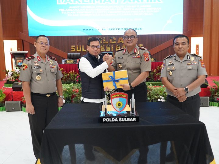 Jamin Transparansi, Kapolda Sulbar Resmi Tutup Taklimat Akhir Audit Kinerja Tahap II Itwasum Polri