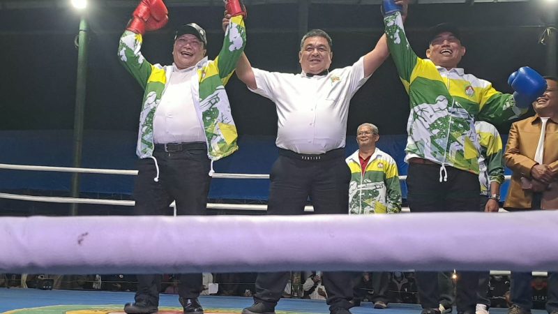 Saling Adu Tinju di Ring, Bupati Mamasa dan Ketua KONI Sulbar Buka Kejurprov Tinju 2026