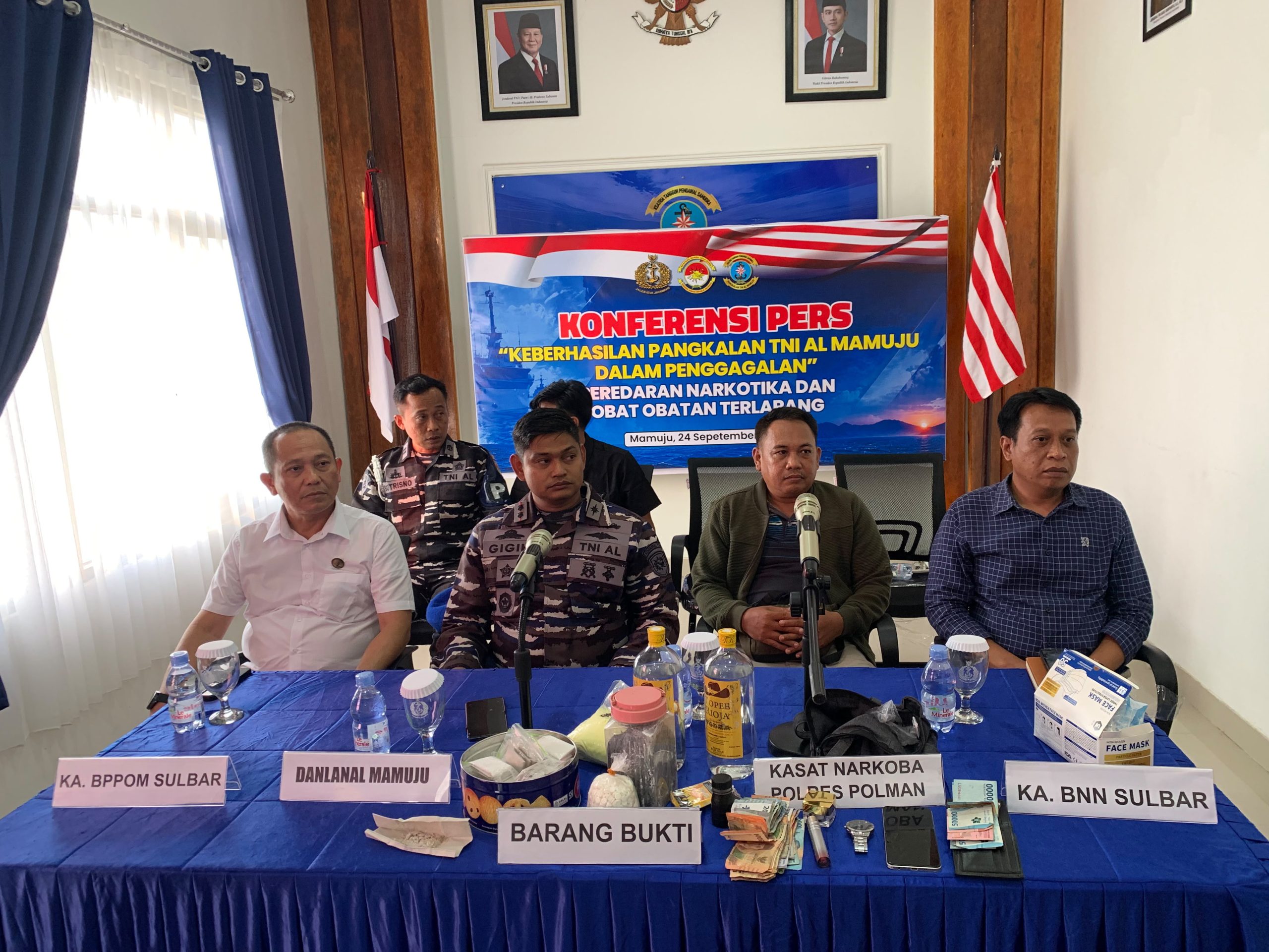 Lanal Mamuju Gagalkan Peredaran Narkotika, 546 Gram Ketamine Diamankan
