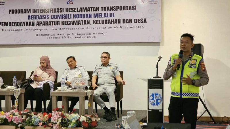 Kasigar Ditlantas Polda Sulbar Soroti Dampak Nyata Laka Lantas di Forum Jasa Raharja Mamuju