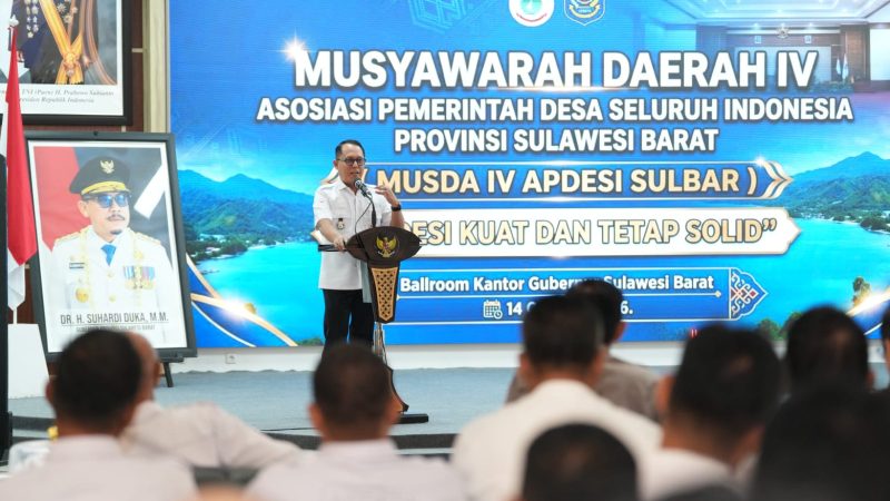 Buka Musda IV APDESI Sulbar, Sekda Junda Harap Tetap Kuat dan Solid