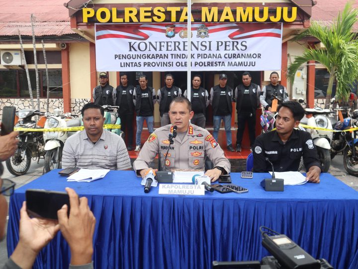 Polresta Mamuju Bongkar Jaringan Curanmor Lintas Provinsi