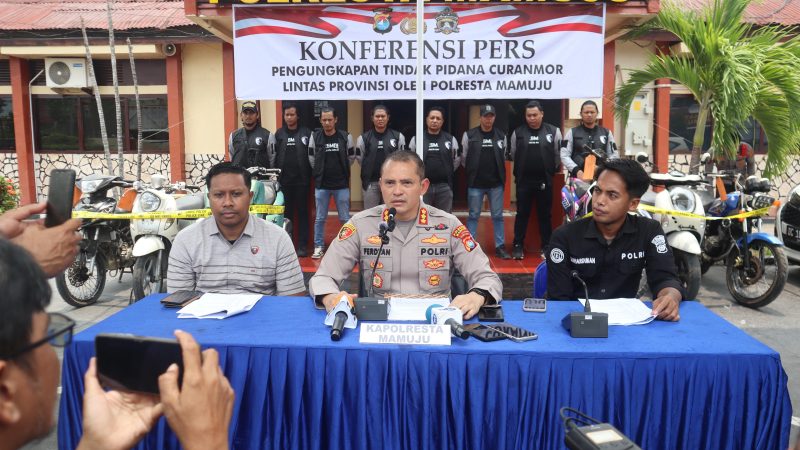 Polresta Mamuju Bongkar Jaringan Curanmor Lintas Provinsi