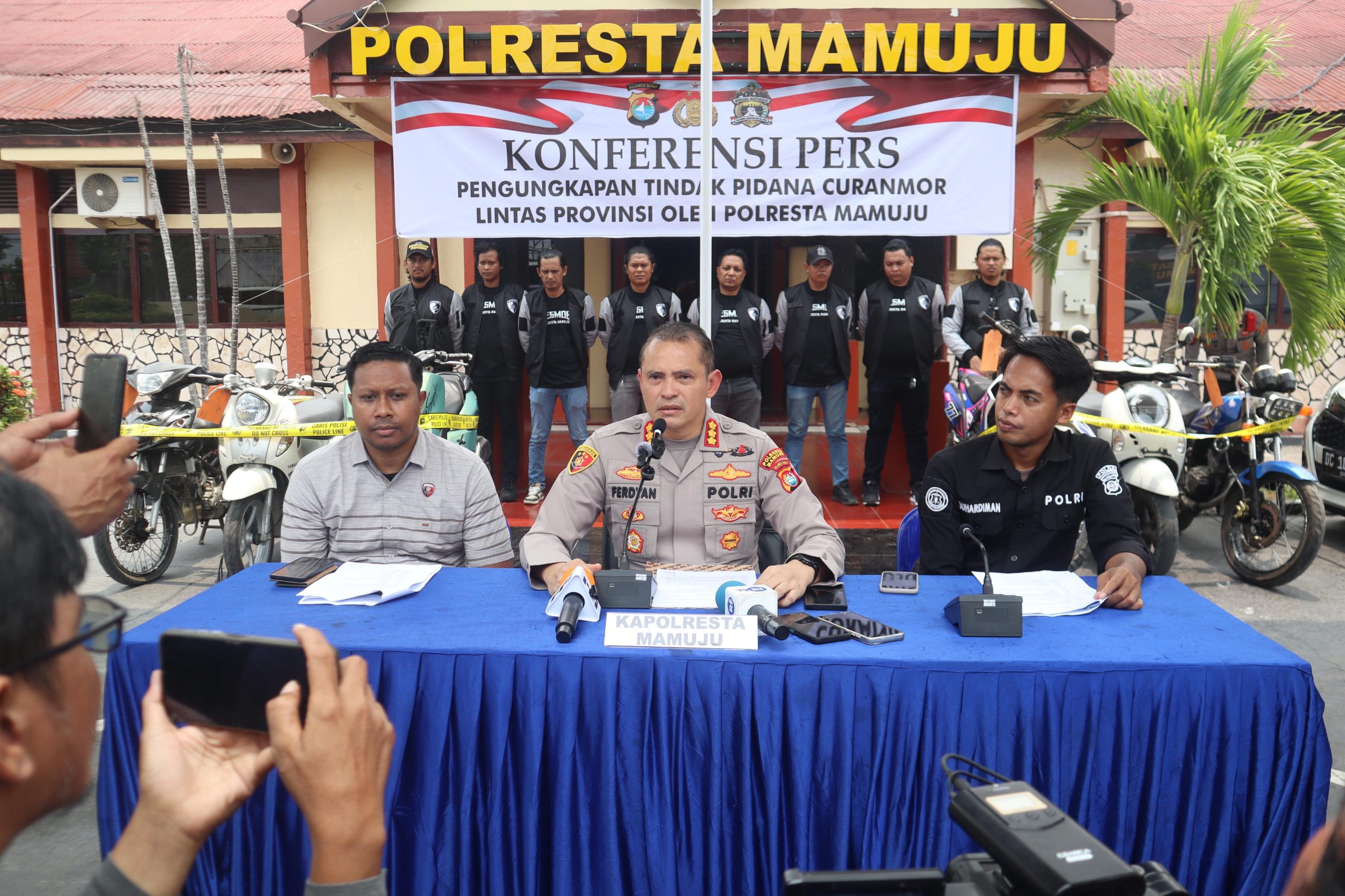 Polresta Mamuju Bongkar Jaringan Curanmor Lintas Provinsi