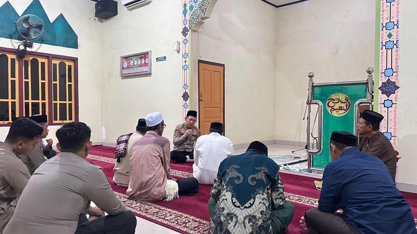 Serap Aspirasi, Kapolres Mamuju Tengah Pimpin Subuh Keliling di Tobadak