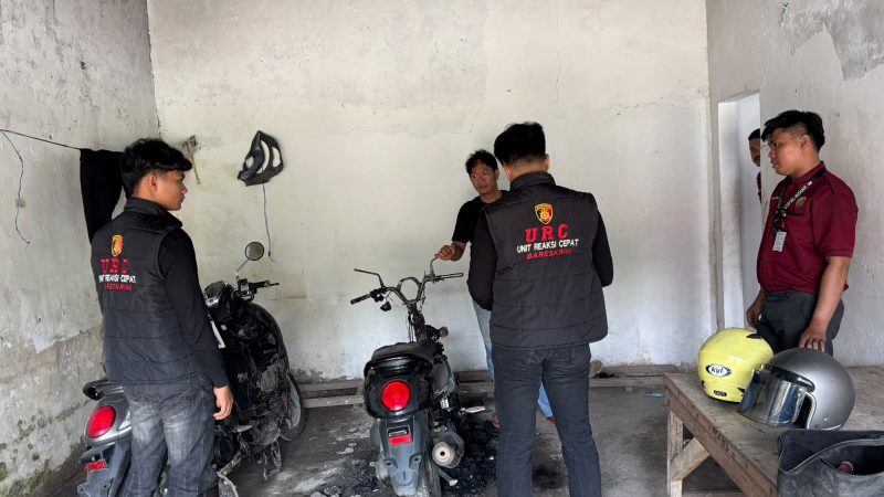 Tim URC Polres Mateng Tangkap Terduga Pelaku Pembakaran Dua Motor di Karossa