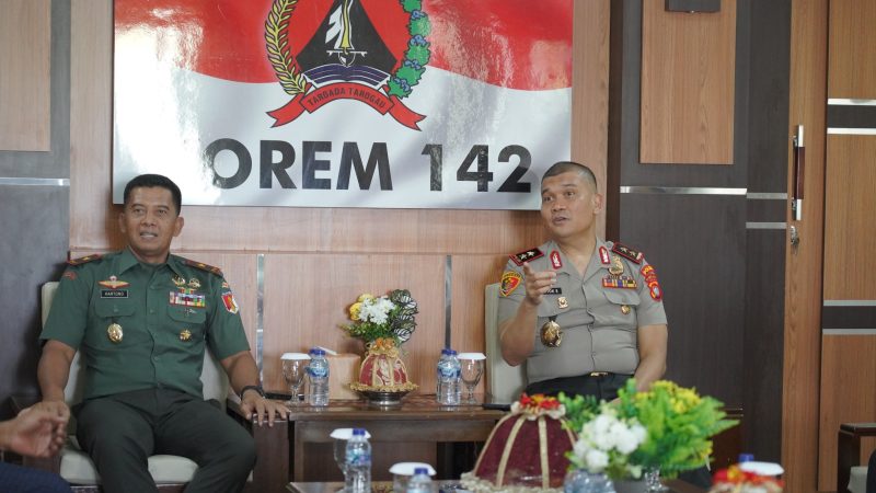 Kawal Agenda Presiden dan Prioritas Kapolri, Polda Sulbar–Korem 142/Tatag Perkuat Sinergi