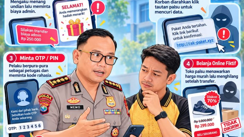 Modus Penipuan Online, Kabid Humas Polda Sulbar Imbau Masyarakat Waspada
