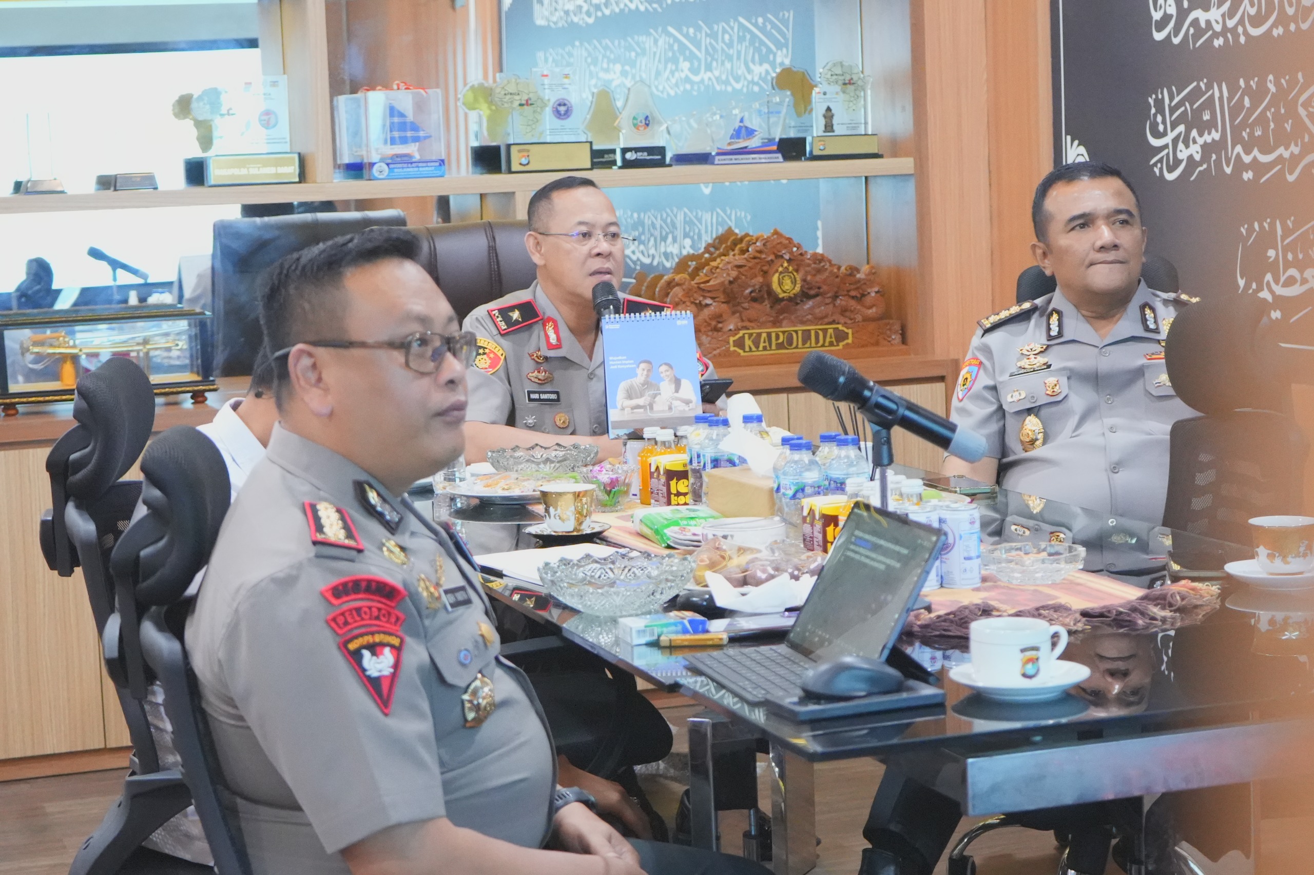 Wakapolda Sulbar Pimpin Anev Penguatan Program Prioritas Kapolri