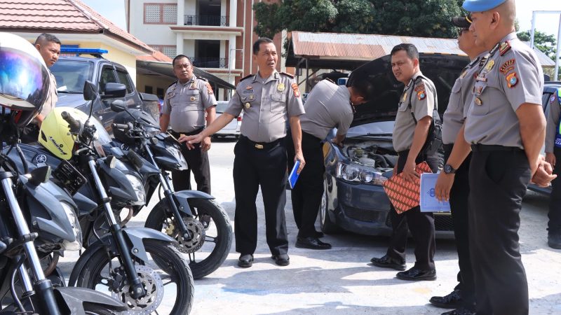 Pastikan Kesiapan Sarana Dinas, Biro Logistik Polda Sulbar Supervisi ke Polres Majene